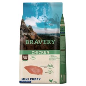 BRAVERY MINI PUPPY CHICKEN - Pour Chiot Petite Race au Poulet sans céréales