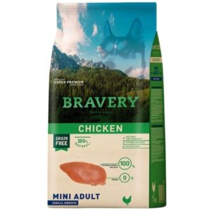 BRAVERY MINI ADULT Sans Céréales - Pour Chien Adulte de Petite Race