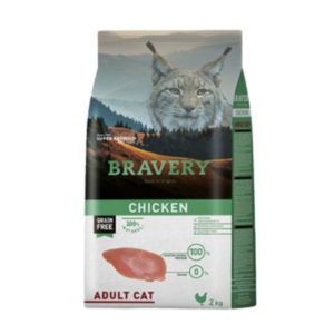 BRAVERY CHAT ADULTE POULET Sans céréales