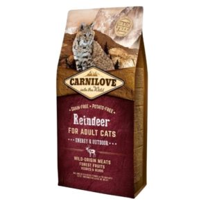 CARNILOVE CAT – Renne Chat Adulte – Energie & Extérieur (sans céréales)