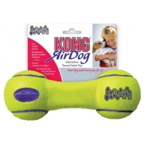 KONG- SQUEAKER DUMBBELL M Jaune