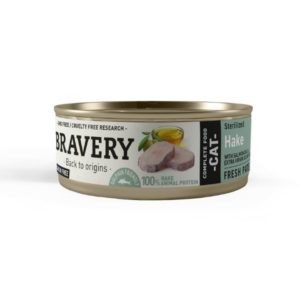 BRAVERY HAKE Chat stérilisé au merlu 70g