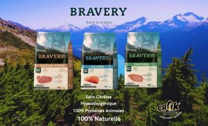 BRAVERY Sans Céréles Hypoallergénique 100% Proteine)