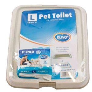 DUVO PET TOILET +7 PADS X-LARGE 60X60X4CM