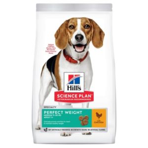 HILL'S SCIENCE PLAN PERFECT WEIGHT ADULT MEDIUM CHICKEN 12KG