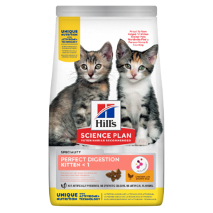 Hill's Science Plan PERFECT DIGESTION KITTEN Pour Chaton au Poulet et Riz Complet 1,5KG