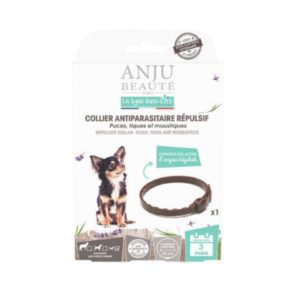 ANJU - Collier antiparasitaire répulsif petit chien 35 cm