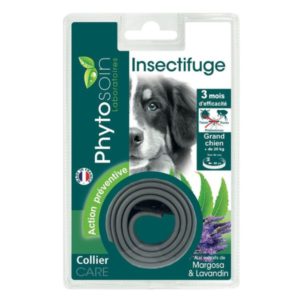 PHYTOSOIN collier insectifuge pour grand chien de +de 20Kg